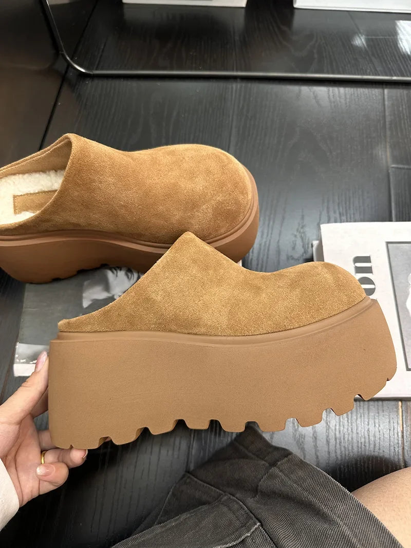 KLUUGG® Platform Fleece Clogs.