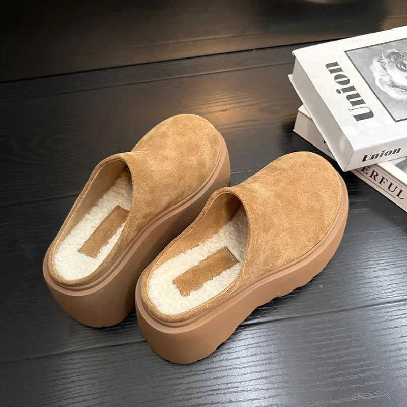 KLUUGG® Platform Fleece Clogs.