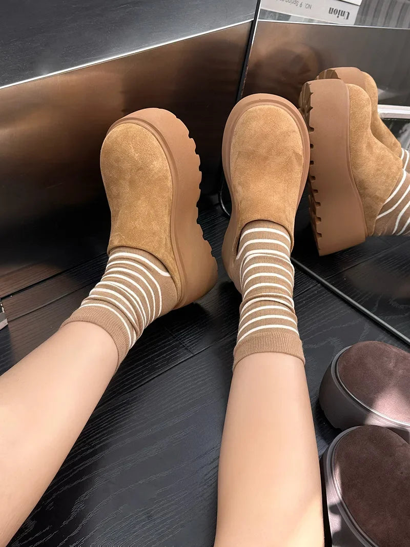 KLUUGG® Platform Fleece Clogs.