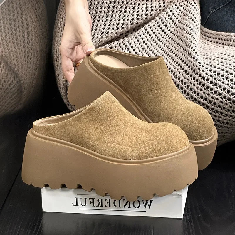 KLUUGG® Platform Fleece Clogs.