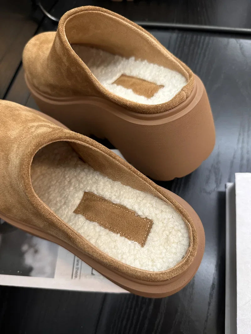 KLUUGG® Platform Fleece Clogs.